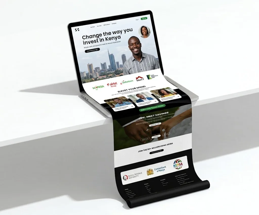 Akiba fintech website UI/UX and web design by Stanley N.